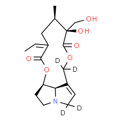 ChemSpider 2D Image | 12,18-Dihydroxy(3,3,9,9-~2~H_4_)senecionan-11,16-dione | C18H21D4NO6