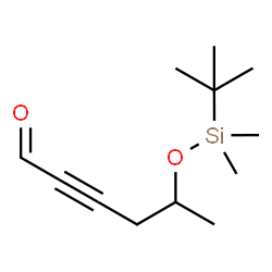 ChemSpider 2D Image | 5-{[Dimethyl(2-methyl-2-propanyl)silyl]oxy}-2-hexynal | C12H22O2Si