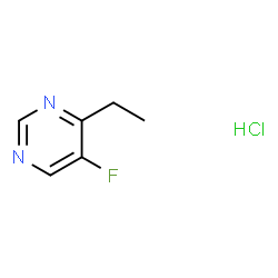 ChemSpider 2D Image | 4-Ethyl-5-fluoropyrimidine hydrochloride (1:1) | C6H8ClFN2