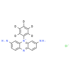 ChemSpider 2D Image | 3,7-Diamino-5-(~2~H_5_)phenylphenazin-5-ium chloride | C18H10D5ClN4