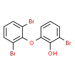 ChemSpider 2D Image | 2-Bromo-6-(2,6-dibromophenoxy)phenol | C12H7Br3O2