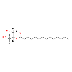 ChemSpider 2D Image | 1,3-Dihydroxy(~2~H_5_)-2-propanyl myristate | C17H29D5O4