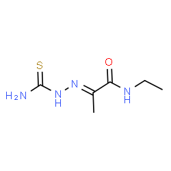 ChemSpider 2D Image | (2E)-2-(Carbamothioylhydrazono)-N-ethylpropanamide | C6H12N4OS