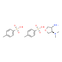 ChemSpider 2D Image | (3R,4R)-N,N-Dimethyltetrahydro-3,4-furandiamine 4-methylbenzenesulfonate (1:2) | C20H30N2O7S2