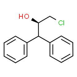 ChemSpider 2D Image | (2R)-3-Chloro-1,1-diphenyl-2-propanol | C15H15ClO