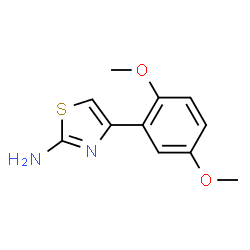 ChemSpider 2D Image | 4-(2,5-Dimethoxyphenyl)thiazol-2-amine | C11H12N2O2S