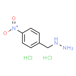 ChemSpider 2D Image | (4-Nitrobenzyl)hydrazine dihydrochloride | C7H11Cl2N3O2