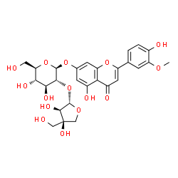 ChemSpider 2D Image | Graveobioside B | C27H30O15