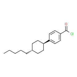 ChemSpider 2D Image | 4-(trans-4-Pentylcyclohexyl)benzoyl chloride | C18H25ClO