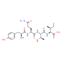 ChemSpider 2D Image | L-Tyrosyl-L-glutaminyl-L-threonyl-L-isoleucine | C24H37N5O8