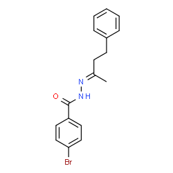 ChemSpider 2D Image | 4-Bromo-N'-[(2E)-4-phenyl-2-butanylidene]benzohydrazide | C17H17BrN2O
