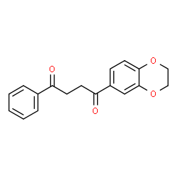 ChemSpider 2D Image | 1-(2,3-Dihydro-1,4-benzodioxin-6-yl)-4-phenyl-1,4-butanedione | C18H16O4