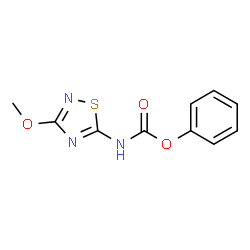 ChemSpider 2D Image | Phenyl (3-methoxy-1,2,4-thiadiazol-5-yl)carbamate | C10H9N3O3S
