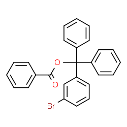 ChemSpider 2D Image | (3-Bromophenyl)(diphenyl)methyl benzoate | C26H19BrO2