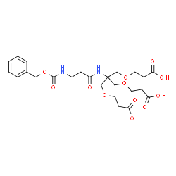 ChemSpider 2D Image | 3-{2-({N-[(Benzyloxy)carbonyl]-beta-alanyl}amino)-3-(2-carboxyethoxy)-2-[(2-carboxyethoxy)methyl]propoxy}propanoic acid | C24H34N2O12