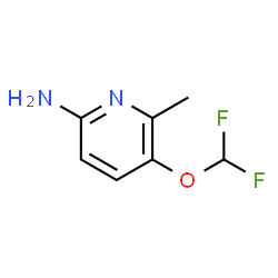 ChemSpider 2D Image | 5-(Difluoromethoxy)-6-methyl-2-pyridinamine | C7H8F2N2O