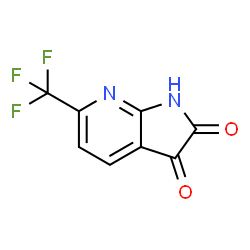 ChemSpider 2D Image | 6-(Trifluoromethyl)-1H-pyrrolo[2,3-b]pyridine-2,3-dione | C8H3F3N2O2