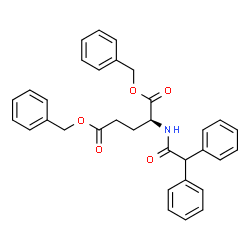 ChemSpider 2D Image | Dibenzyl N-(diphenylacetyl)-L-glutamate | C33H31NO5