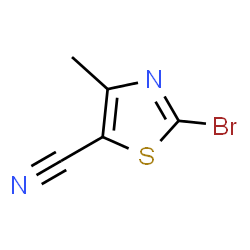 ChemSpider 2D Image | 2-Bromo-4-methyl-thiazole-5-carbonitrile | C5H3BrN2S