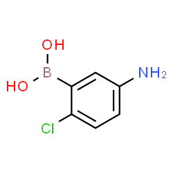 ChemSpider 2D Image | (5-Amino-2-chlorophenyl)boronic acid | C6H7BClNO2