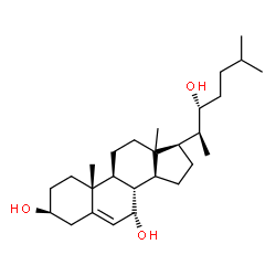 ChemSpider 2D Image | (3beta,7alpha,13xi,22R)-Cholest-5-ene-3,7,22-triol | C27H46O3