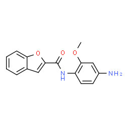 ChemSpider 2D Image | N-(4-Amino-2-methoxyphenyl)-1-benzofuran-2-carboxamide | C16H14N2O3