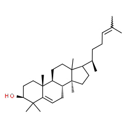 ChemSpider 2D Image | (3beta,13xi,17xi)-Lanosta-5,24-dien-3-ol | C30H50O
