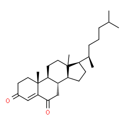 ChemSpider 2D Image | (13xi)-Cholest-4-ene-3,6-dione | C27H42O2