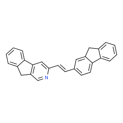 ChemSpider 2D Image | 3-[(E)-2-(9H-Fluoren-2-yl)vinyl]-9H-indeno[2,1-c]pyridine | C27H19N