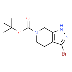 ChemSpider 2D Image | 2-Methyl-2-propanyl 3-bromo-1,4,5,7-tetrahydro-6H-pyrazolo[3,4-c]pyridine-6-carboxylate | C11H16BrN3O2