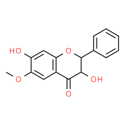 ChemSpider 2D Image | 3,7-Dihydroxy-6-methoxy-2-phenyl-2,3-dihydro-4H-chromen-4-one | C16H14O5