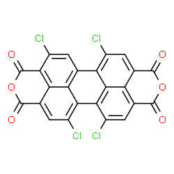 ChemSpider 2D Image | 4,6,12,13-Tetrachloroisochromeno[4',5',6':6,5,10]anthra[2,1,9-def]isochromene-1,3,8,10-tetrone | C24H4Cl4O6