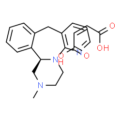 ChemSpider 2D Image | (R)-mirtazapine maleate | C21H23N3O4