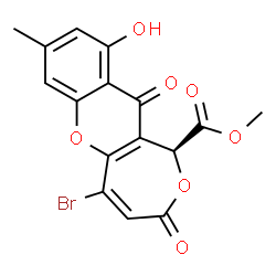 ChemSpider 2D Image | Bromomonilicin | C16H11BrO7