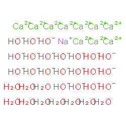 ChemSpider 2D Image | Calcium sodium hydroxide hydrate (10:1:21:10) | H41Ca10NaO31
