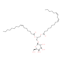 ChemSpider 2D Image | (2S)-3-(beta-D-Galactopyranosyloxy)-2-[(7Z)-7-hexadecenoyloxy]propyl (9Z,12Z)-9,12-octadecadienoate | C43H76O10