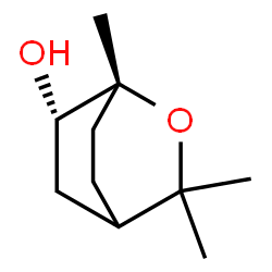 ChemSpider 2D Image | (1R,6S)-1,3,3-Trimethyl-2-oxabicyclo[2.2.2]octan-6-ol | C10H18O2