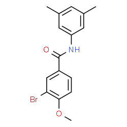 ChemSpider 2D Image | 3-Bromo-N-(3,5-dimethylphenyl)-4-methoxybenzamide | C16H16BrNO2