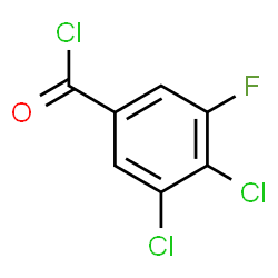 ChemSpider 2D Image | 3,4-Dichloro-5-fluorobenzoyl chloride | C7H2Cl3FO