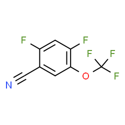 ChemSpider 2D Image | 2,4-Difluoro-5-(trifluoromethoxy)benzonitrile | C8H2F5NO