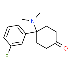 ChemSpider 2D Image | 4-(Dimethylamino)-4-(3-fluorophenyl)cyclohexanone | C14H18FNO