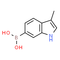 ChemSpider 2D Image | (3-Methyl-1H-indol-6-yl)boronic acid | C9H10BNO2