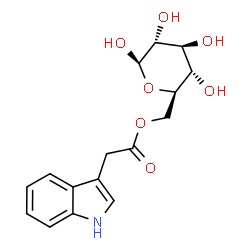 ChemSpider 2D Image | 6-O-(1H-Indol-3-ylacetyl)-beta-D-glucopyranose | C16H19NO7