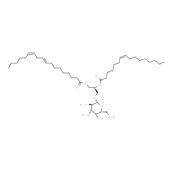 ChemSpider 2D Image | (2S)-3-(beta-D-Galactopyranosyloxy)-2-[(7Z)-7-hexadecenoyloxy]propyl (9E,12Z)-9,12-octadecadienoate | C43H76O10