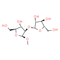 ChemSpider 2D Image | Methyl 2-O-beta-L-arabinofuranosyl-beta-L-arabinofuranoside | C11H20O9