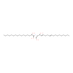 ChemSpider 2D Image | (1Z,2S)-N-[(2S,3R,4E,8E)-1,3-Dihydroxy-4,8-octadecadien-2-yl]-2-hydroxyhexadecanimidic acid | C34H65NO4