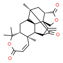 ChemSpider 2D Image | (2S,3R,9R,12S,14R,16S,20S)-3,8,8,14-Tetramethyl-21-methylene-7,18-dioxahexacyclo[12.7.1.0~2,12~.0~3,9~.0~12,20~.0~16,20~]docos-4-ene-6,17,22-trione | C25H30O5