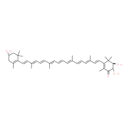 ChemSpider 2D Image | (2R)-2,3,3'-Trihydroxy-beta,beta-caroten-4-one | C40H54O4