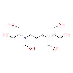 ChemSpider 2D Image | 2,2'-{1,3-Propanediylbis[(hydroxymethyl)imino]}di(1,3-propanediol) | C11H26N2O6