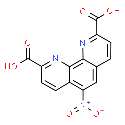 ChemSpider 2D Image | 5-Nitro-1,10-phenanthroline-2,9-dicarboxylic acid | C14H7N3O6